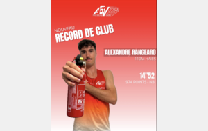 Record du club pour Alexandre Rangeard