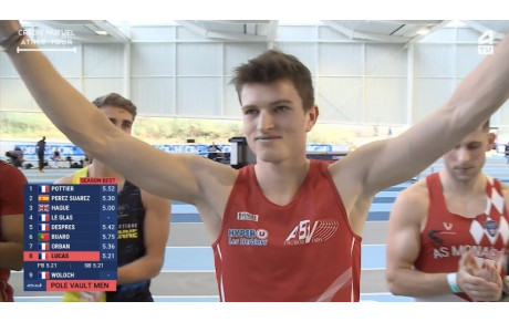 Aubin Lucas au meeting international du NMA 