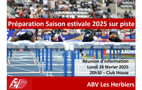 Soirée préparation de la saison estivale 2025 sur piste