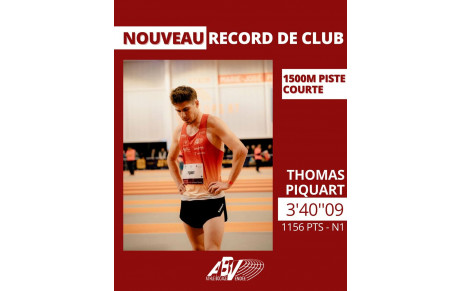 Record de Club pour Thomas PIQUART